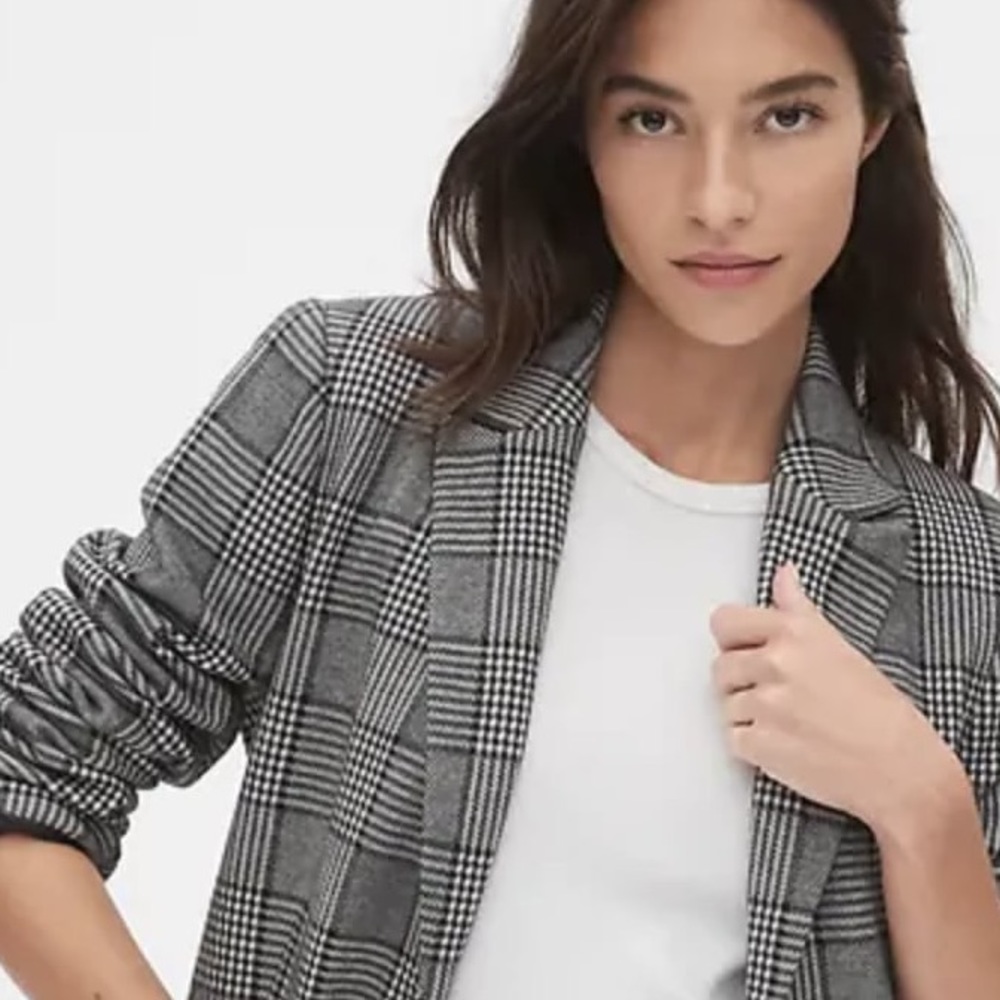 Gap check plaid blazer